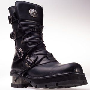 NEW New Rock NR M.373-S1 Leather US Men 16.5